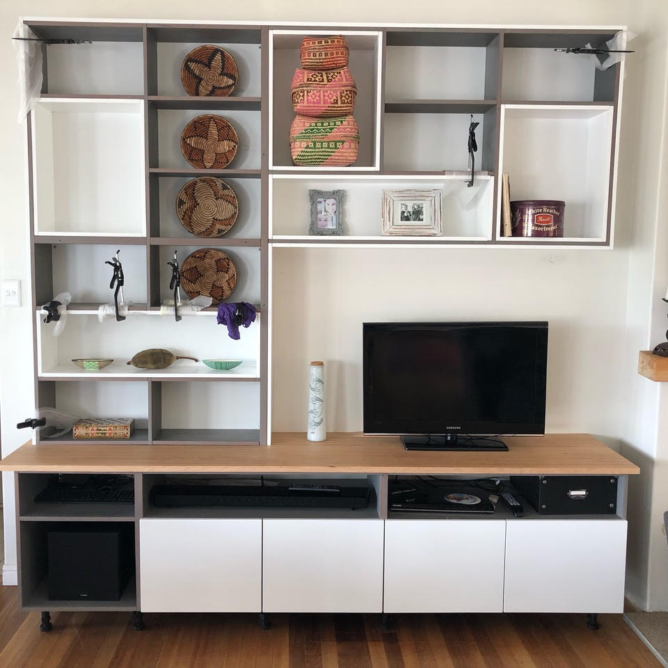 TV Wall Unit by W0RX Carpentry and Construction